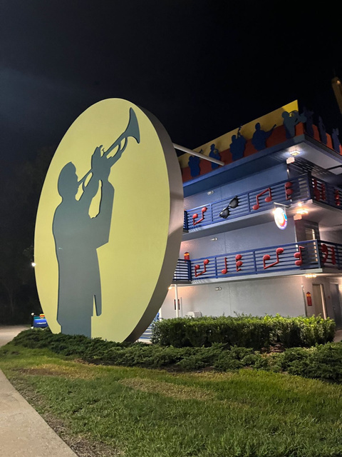 Resort temático Disney à noite